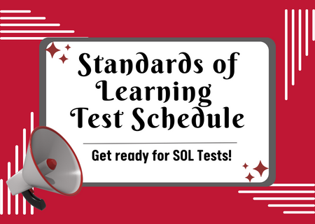  SOL Test Schedule